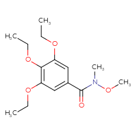 Chemical structure of 3,4,5-triethoxy-N-methoxy-N-methylbenzamide - CSSB00104329119