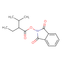 Chemical structure of 1,3-dioxo-2,3-dihydro-1H-isoindol-2-yl 2-ethyl-3-methylbutanoate - CSSB00116210777