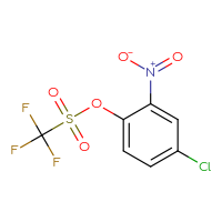Chemical structure of 4-chloro-2-nitrophenyl trifluoromethanesulfonate - CSSB00010882950
