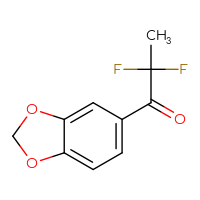 Chemical structure of 1-(2H-1,3-benzodioxol-5-yl)-2,2-difluoropropan-1-one - CSSB02131497117