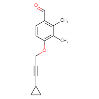 Chemical structure of 4-[(3-cyclopropylprop-2-yn-1-yl)oxy]-2,3-dimethylbenzaldehyde - CSSB21331804003