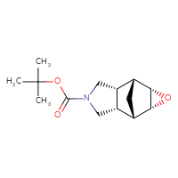 Chemical structure of tert-butyl (1R,2S,6R,7S,8R,10S)-9-oxa-4-azatetracyclo[5.3.1.0²,⁶.0⁸,¹⁰]undecane-4-carboxylate - CSSB00135466713
