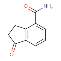 Chemical structure of 1-oxo-2,3-dihydro-1H-indene-4-carboxamide - CSSB00010688067