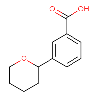 Chemical structure of 3-(oxan-2-yl)benzoic acid - CSSB00020874438