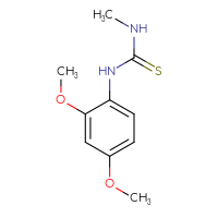 Chemical structure of 1-(2,4-dimethoxyphenyl)-3-methylthiourea - CSSB00000166047