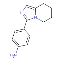 Chemical structure of 4-{5H,6H,7H,8H-imidazo[1,5-a]pyridin-3-yl}aniline - CSSB00000047385
