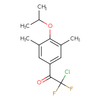 Chemical structure of 2-chloro-1-[3,5-dimethyl-4-(propan-2-yloxy)phenyl]-2,2-difluoroethan-1-one - CSSB21103684566