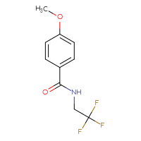 Chemical structure of 4-methoxy-N-(2,2,2-trifluoroethyl)benzamide - CSSB00038424288