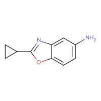 Chemical structure of 2-cyclopropyl-1,3-benzoxazol-5-amine - CSSB00000738224