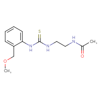 Chemical structure of N-[2-({[2-(methoxymethyl)phenyl]carbamothioyl}amino)ethyl]acetamide - CSSB01039171332