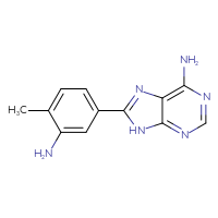 Chemical structure of 8-(3-amino-4-methylphenyl)-9H-purin-6-amine - CSSB00002197109