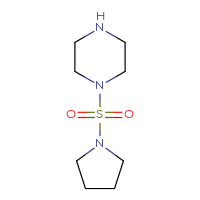 Chemical structure of 1-(pyrrolidine-1-sulfonyl)piperazine - CSSB00000246770