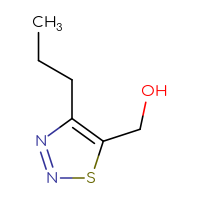 Chemical structure of (4-propyl-1,2,3-thiadiazol-5-yl)methanol - CSSB00012237433