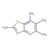 Chemical structure of trimethyl-[1,3]thiazolo[4,5-b]pyridin-2-amine - CSSB06633283683