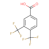 Chemical structure of 3,4-bis(trifluoromethyl)benzoic acid - CSSB00016995454