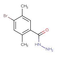 Chemical structure of 4-bromo-2,5-dimethylbenzohydrazide - CSSB00010075695