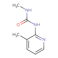 Chemical structure of 3-methyl-1-(3-methylpyridin-2-yl)urea - CSSB00000048767
