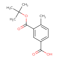 Chemical structure of 3-[(tert-butoxy)carbonyl]-4-methylbenzoic acid - CSSB00102834242