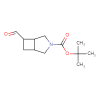 Chemical structure of tert-butyl 6-formyl-3-azabicyclo[3.2.0]heptane-3-carboxylate - CSSB00153412172