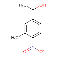 Chemical structure of 1-(3-methyl-4-nitrophenyl)ethan-1-ol - CSSB00010725601