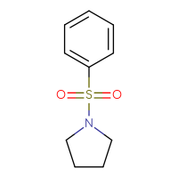Chemical structure of 1-(benzenesulfonyl)pyrrolidine - CSSB00000164886