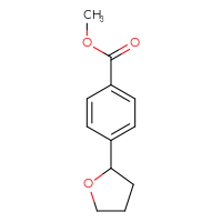 Chemical structure of methyl 4-(oxolan-2-yl)benzoate - CSSB03554939930