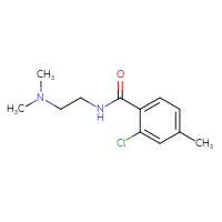 Chemical structure of 2-chloro-N-[2-(dimethylamino)ethyl]-4-methylbenzamide - CSSB00046501520