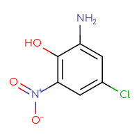 Chemical structure of 2-amino-4-chloro-6-nitrophenol - CSSB00000029087