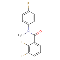 Chemical structure of 2,3-difluoro-N-(4-fluorophenyl)-N-methylbenzamide - CSSB00008014630