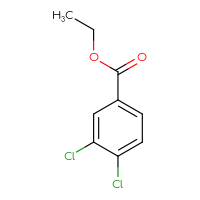 Chemical structure of ethyl 3,4-dichlorobenzoate - CSSB00000170108