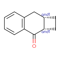 Chemical structure of rac-(2aR,8aR)-1H,2H,2aH,3H,8H,8aH-cyclobuta[b]naphthalen-3-one - CSSB20620679847