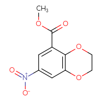 Chemical structure of methyl 7-nitro-2,3-dihydro-1,4-benzodioxine-5-carboxylate - CSSB00103399048