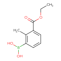 Chemical structure of [3-(ethoxycarbonyl)-2-methylphenyl]boronic acid - CSSB02517907780