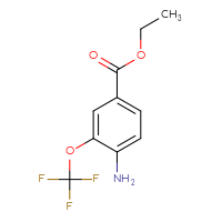 Chemical structure of ethyl 4-amino-3-(trifluoromethoxy)benzoate - CSSB00025712203