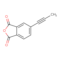 Chemical structure of 5-(prop-1-yn-1-yl)-1,3-dihydro-2-benzofuran-1,3-dione - CSSB00016180804