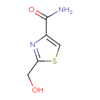 Chemical structure of 2-(hydroxymethyl)-1,3-thiazole-4-carboxamide - CSSB00009978793