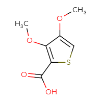 Chemical structure of 3,4-dimethoxythiophene-2-carboxylic acid - CSSB00009914437