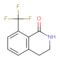 Chemical structure of 8-(trifluoromethyl)-1,2,3,4-tetrahydroisoquinolin-1-one - CSSB00010713244