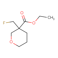 Chemical structure of ethyl 3-(fluoromethyl)oxane-3-carboxylate - CSSB00040498997