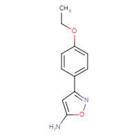 Chemical structure of 3-(4-ethoxyphenyl)-1,2-oxazol-5-amine - CSSB00000751947