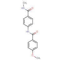 Chemical structure of 4-(4-methoxybenzamido)-N-methylbenzamide - CSSB00027751480