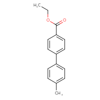 Chemical structure of ethyl 4'-methyl-[1,1'-biphenyl]-4-carboxylate - CSSB00160503704