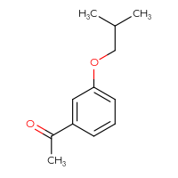 Chemical structure of 1-[3-(2-methylpropoxy)phenyl]ethan-1-one - CSSB00000171661