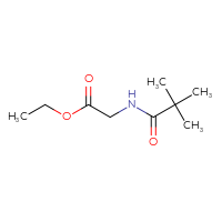 Chemical structure of ethyl 2-(2,2-dimethylpropanamido)acetate - CSSB00011212681