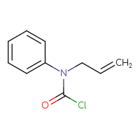 Chemical structure of N-phenyl-N-(prop-2-en-1-yl)carbamoyl chloride - CSSB14987122818