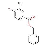 Chemical structure of benzyl 4-bromo-3-methylbenzoate - CSSB00029310473