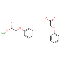 Chemical structure of magnesium(2+) bis(2-phenoxyacetate) - CSSB00025761075