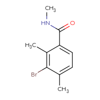 Chemical structure of 3-bromo-N,2,4-trimethylbenzamide - CSSB00016166360