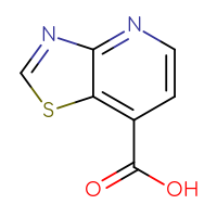 Chemical structure of [1,3]thiazolo[4,5-b]pyridine-7-carboxylic acid - CSSB00009889930