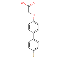 Chemical structure of 2-({4'-fluoro-[1,1'-biphenyl]-4-yl}oxy)acetic acid - CSSB00133307186